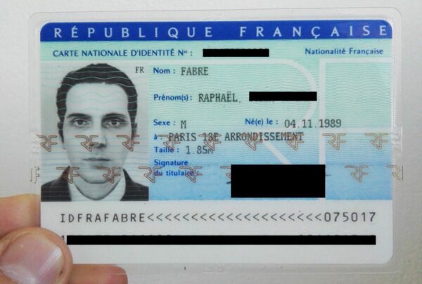 France National Identity Card