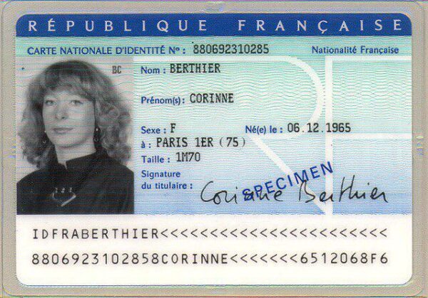 France National Identity Card - Image 2